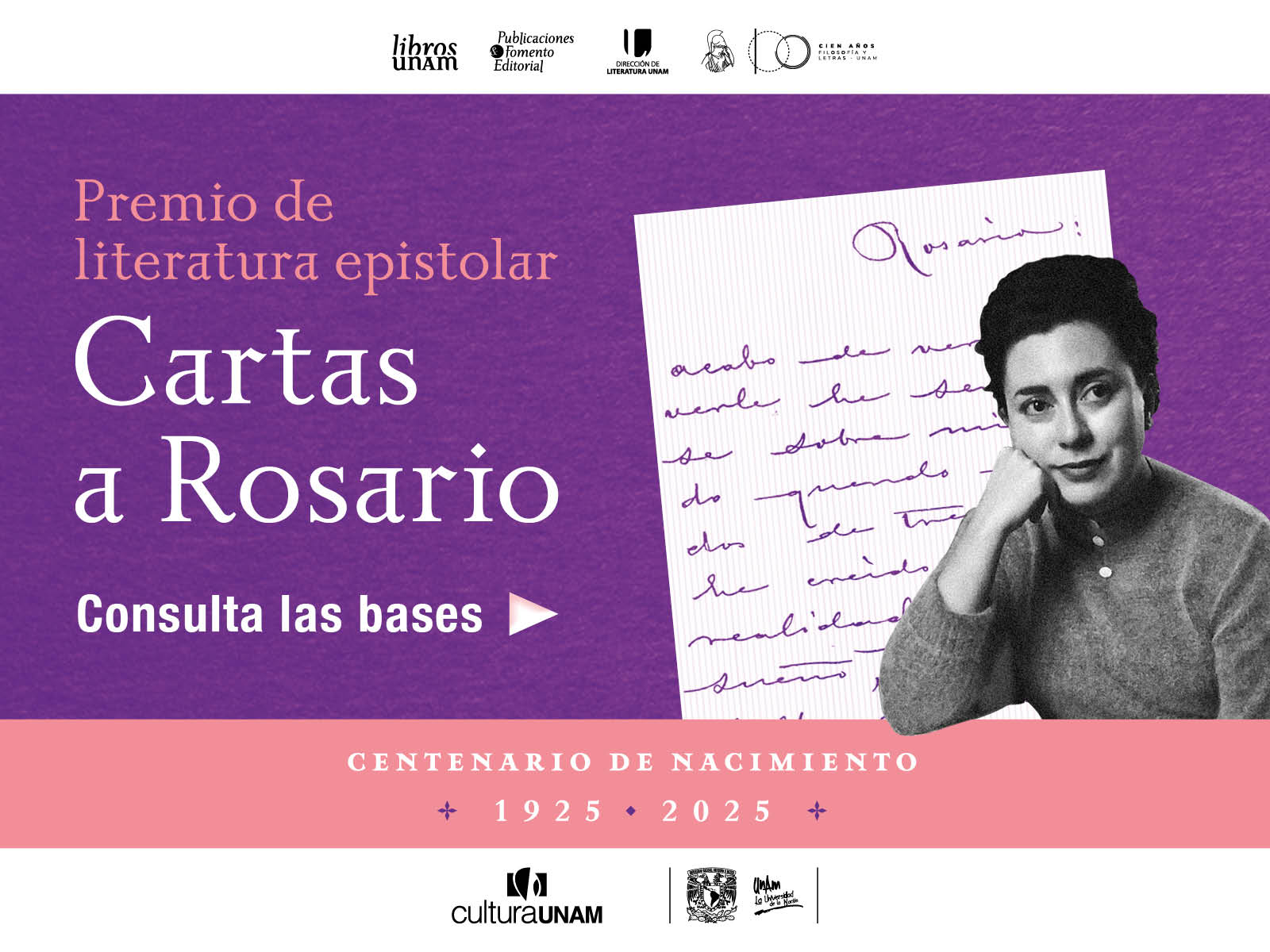 Literatura epistolar, cartas a Rosario - Libros UNAM