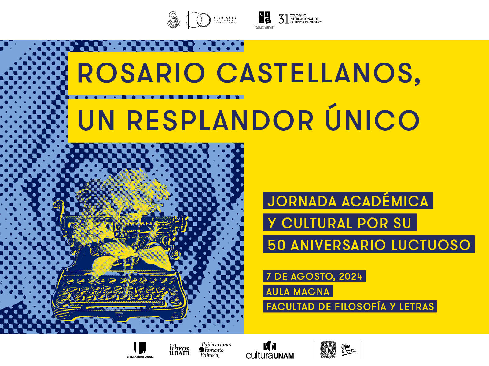  Jornada Académica, Rosario Castellanos - Libros UNAM